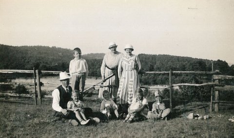 Fam Törnqvist på besök